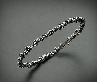 Vintage oxidized silver cuff bracelet For Discount