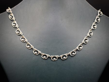 Elegant silver necklace Cheap