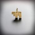 Chai pendant geometric shape in gold silver For Cheap