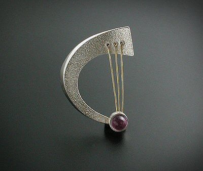 Artistic design silver pin For Discount