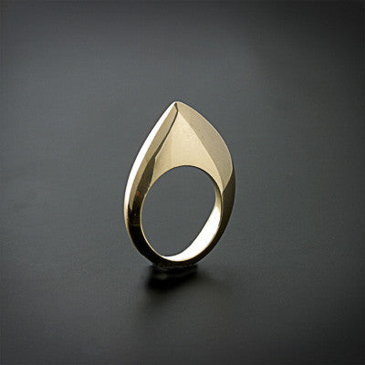 Sharp shape gold or silver ring on Sale