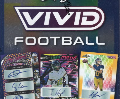 2024 Leaf Vivid Football Hobby Box Discount