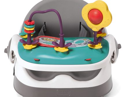 Mamas and Papas Bud Booster Seat with Play Tray - Soft Grey Hot on Sale