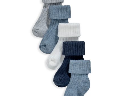 Mamas and Papas Dark Blue Socks - 5 Piece Pack For Sale