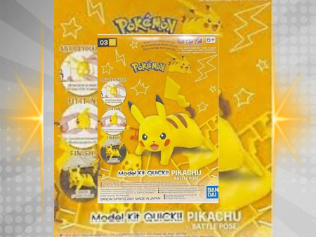 Pokemon Model Kit Quick!! 03 PIKACHU (Battle Pose) Online now