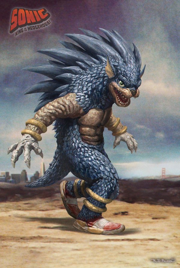 Sonic the Kaiju Print For Cheap