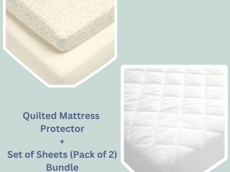 Mamas and Papas Mattress Protector & Set of Sheets Bundle Supply