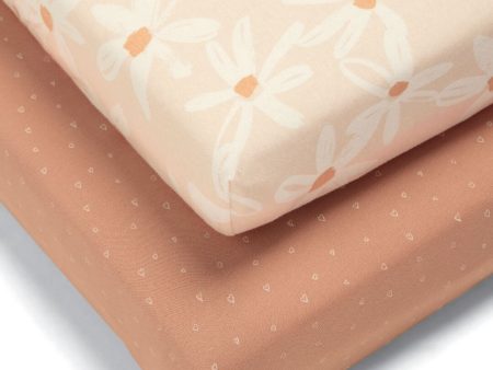 Mamas and Papas Daisy Cotbed Fitted Sheet (Pack of 2) Sale