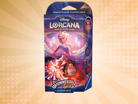 Lorcana TCG: Shimmering Skies Starter Deck (Amethyst & Ruby) on Sale