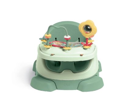 Mamas and Papas Bug 3-in-1 Floor & Booster Seat with Activity Tray - Eucalyptus - NEW Stock Due Early Feb Online Sale