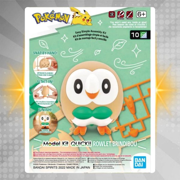 BANDAI Hobby Pokemon Model Kit QUICK!! 10 ROWLET Online now