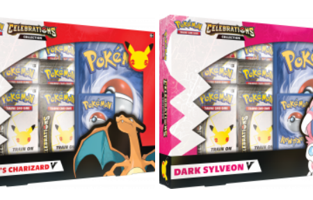 Pokemon Celebrations Collections - Lance’s Charizard V and Dark Sylveon V PREORDER (Set of 2) Fashion