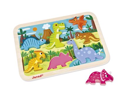 Janod Dinosaur Chunky Puzzle Discount