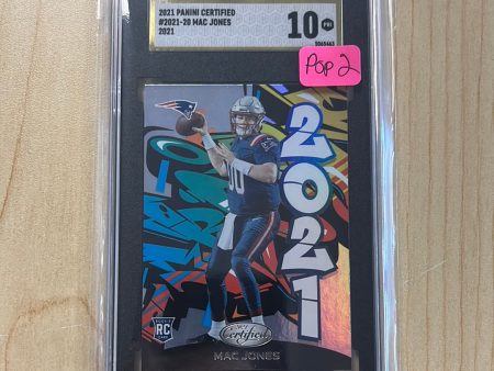 2021 CERTIFIED MAC JONES #2021-20 RC 2021 SGC 10 PRISTINE GOLD LABEL Online