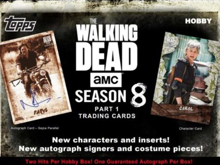 2018 Topps The Walking Dead Season 8 Trading Cards Box Online now