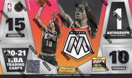 2020 21 Panini Mosaic Basketball Hobby Box Online