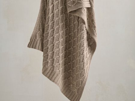 Mamas and Papas Diamond Cable Knitted Blanket Online now