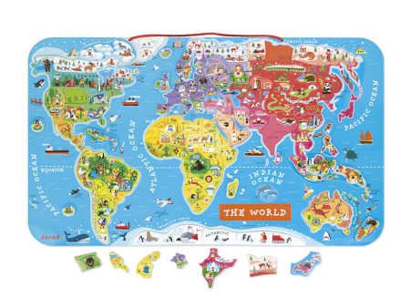 Janod Magnetic World Map For Sale