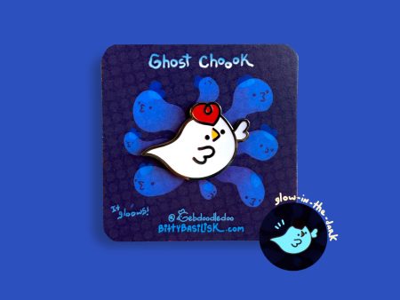 Ghost Chook Enamel Pin on Sale