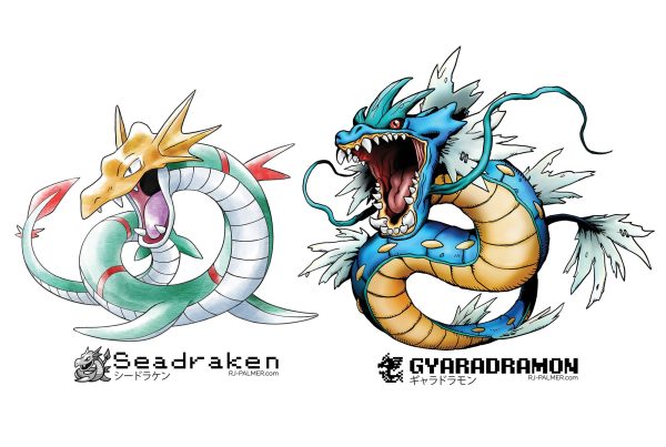 Seadraken and Gyaradramon Print Cheap