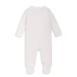 Mamas and Papas Organic Cotton Ribbed Onesie with Zip - White Cheap