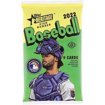 2022 Topps Heritage High Number Baseball Hobby Pack on Sale