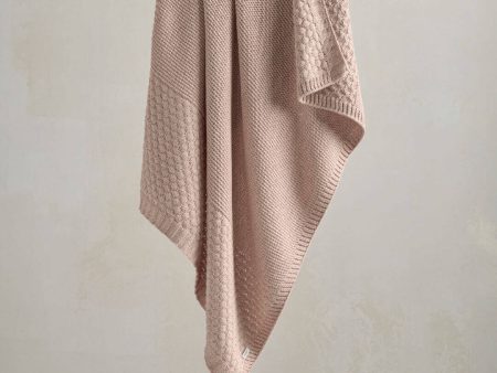 Mamas and Papas Bubble Pink Knitted Blanket For Discount