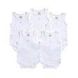 Mamas and Papas White Singlet Bodysuits - 5pack Online now