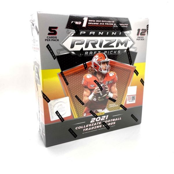 2021 Prizm Draft Picks Football Factory Sealed Mega Box For Cheap