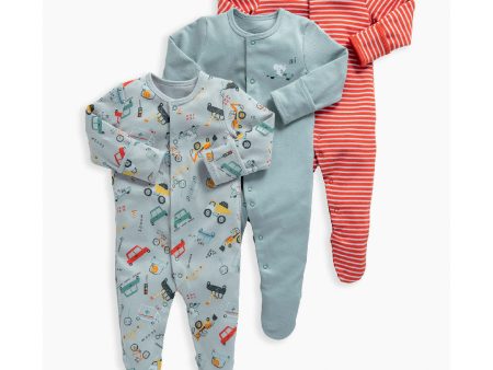 Mamas and Papas Animal Transport Onesies - 3 Pack For Sale