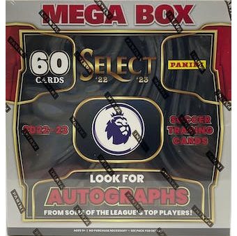 2022 23 Panini Select Premier League EPL Soccer Mega Box (Pink Ice and Orange Ice Parallels!) For Cheap