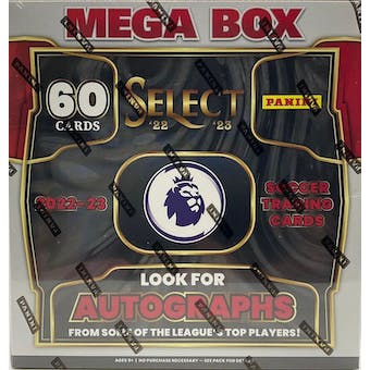 2022 23 Panini Select Premier League EPL Soccer Mega Box (Pink Ice and Orange Ice Parallels!) For Cheap