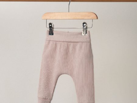 Mamas and Papas Organic Cotton Ribbed Leggings - Pink Online