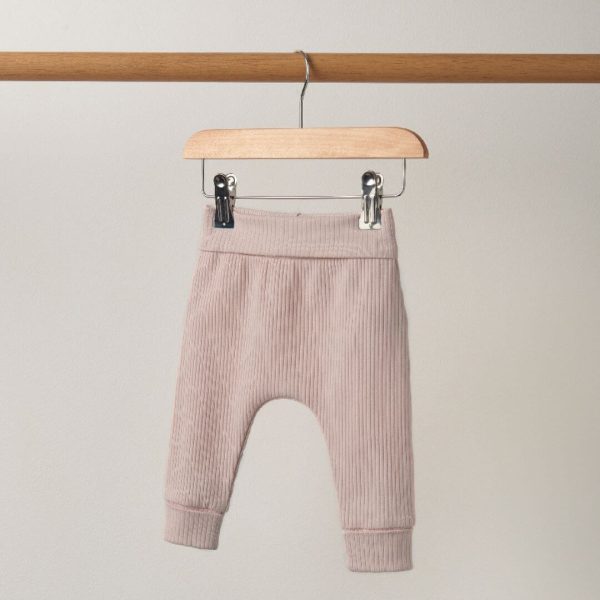 Mamas and Papas Organic Cotton Ribbed Leggings - Pink Online