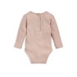 Mamas and Papas Organic Cotton Ribbed Long Sleeve Bodysuit - Pink Online Sale