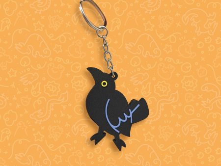 Chango Black Bird Rubber Keychain Online now