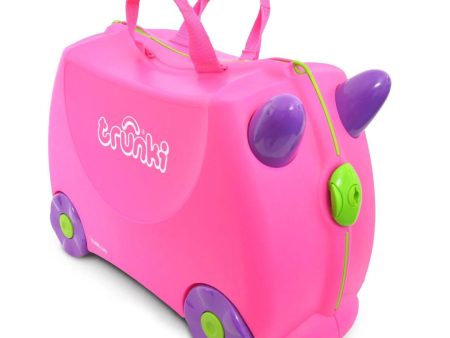 Trunki Trixie Pink Ride on Suitcase Online now