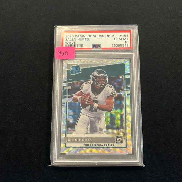 2020 DONRUSS OPTIC JALEN HURTS #164 RC WAVE  199 PSA 10 Discount