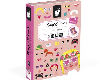 Janod Girls Crazy Faces Magnetibook For Discount