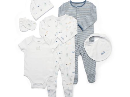 Mamas and Papas Blue Stripe Farm - 6 Piece Set Online