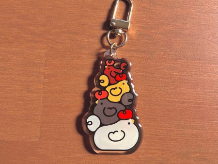 Chicken Stack Keychain Hot on Sale