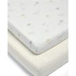 Mamas and Papas Dream Upon a Cloud Cotbed Fitted Sheet (Pack of 2) on Sale