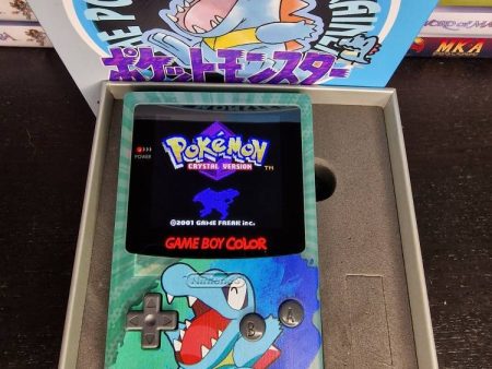 Totodile Nintendo Gameboy Color Uv Printed Shell Retro Pixel Q5 Ips Screen. 25% Larger Screen. For Discount