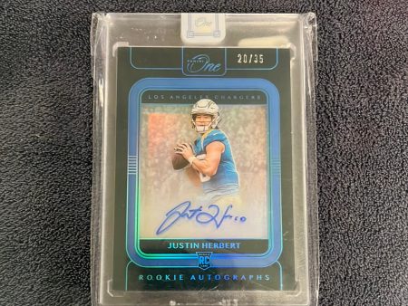 2020 PANINI ONE JUSTIN HERBERT #103 RC SHADOWBOX AUTO  35 Online