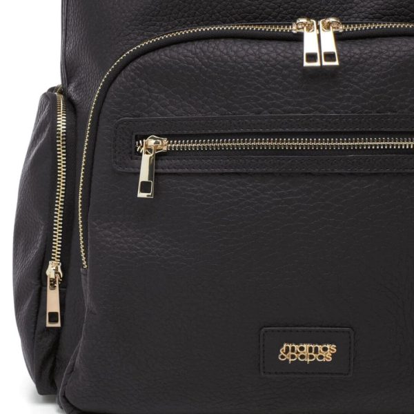 Mamas and Papas Black & Gold Backpack Changing Bag Supply