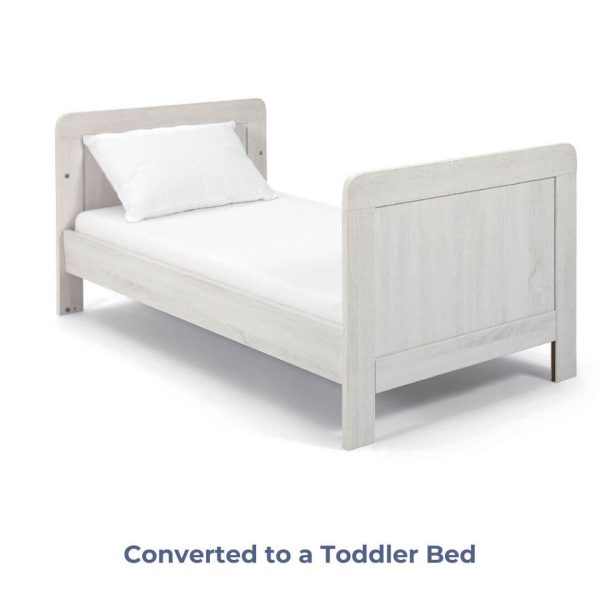 Mamas and Papas Atlas Nimbus White Bundle - Cot + Dresser For Cheap