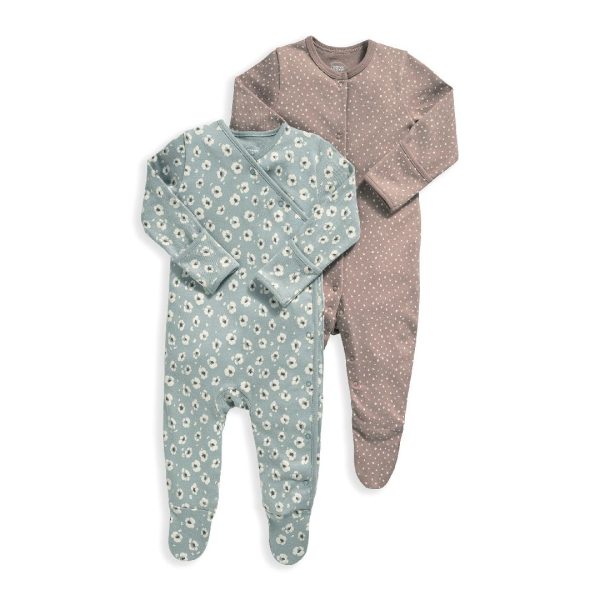 Mamas and Papas Flower Onesies - 2 Pack Online