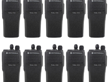 10 Pack of Refurbished Motorola CP200 AAH50RDC9AA2AN 16 Channel 4 Watt UHF 438-470MHz Radio Online Sale