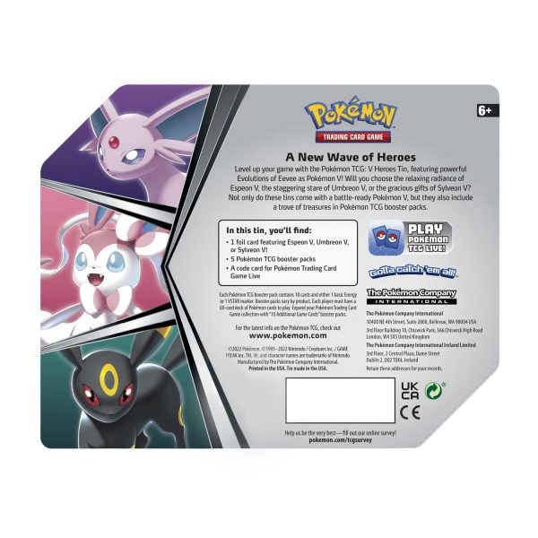 Pokemon TCG: V Heroes Tin (Sylveon V) Cheap