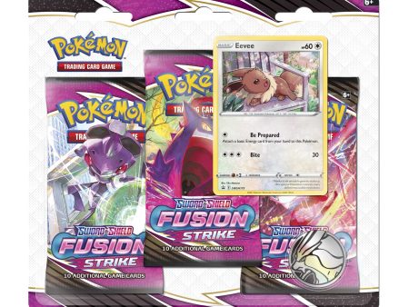 Pokémon TCG: Sword & Shield-Fusion Strike 3 Booster Packs, Coin & Promo Card For Sale